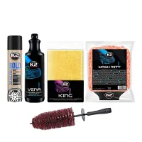 ZESTAW DO MYCIA SAMOCHODU K2 + SPRAY DO NABŁYSZACZANIA OPON GRATIS !!!