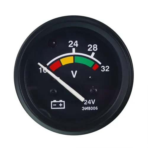 WSKAŹNIK NAPIĘCIA (WOLTOMIERZ) MTZ, 24V, VOLTOMIERZ. BEZ PODŚWIETLENIA, ZAKRES 16-32V