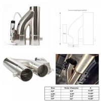 Przepustnica do wydechu Y-pipe / dwa motylki 3