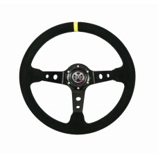 EVOLUTION X EVOX-KR-01 — Kierownica Evolution X - zamsz żółty pasek