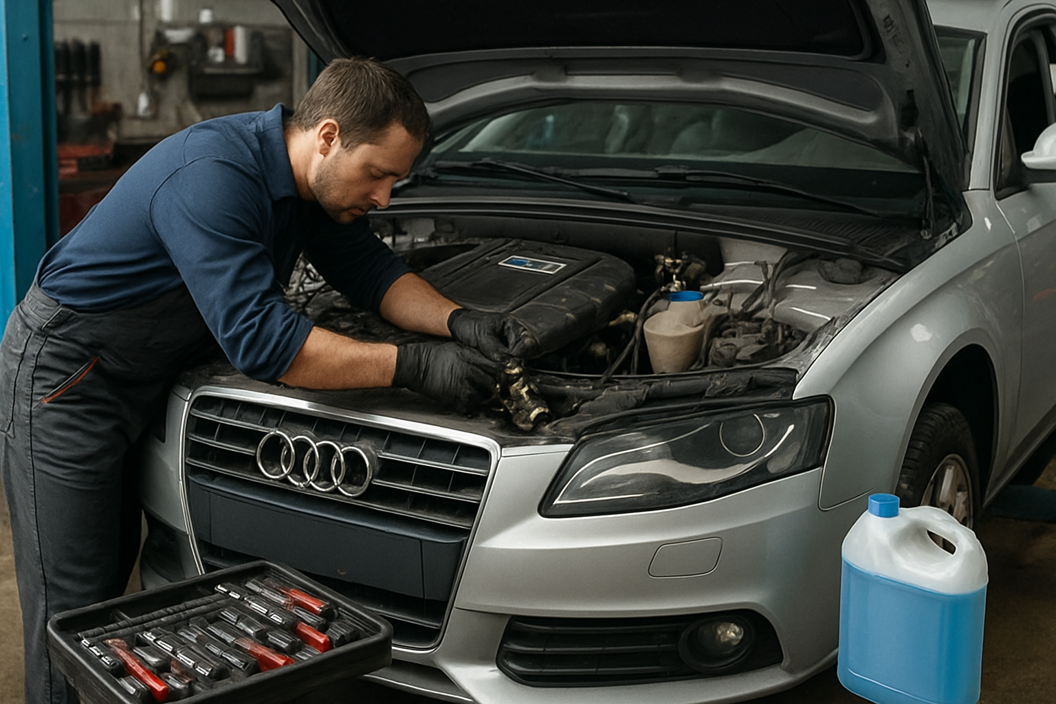 Termostat Audi A4 B8 2.0 TDI CAGA – objawy, wymiana, wskazówki